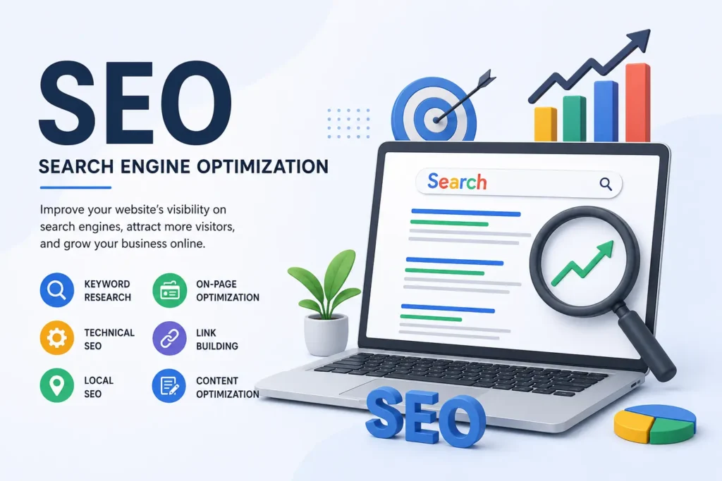 SEO performance report from a digital marketing company in Vadodara