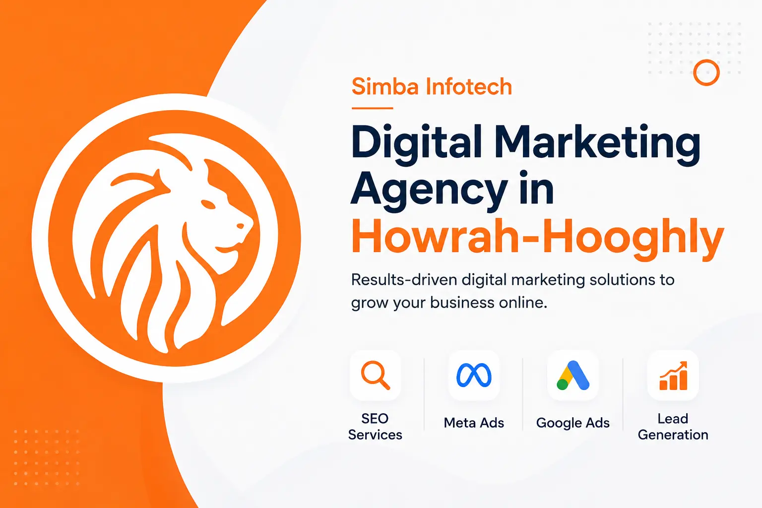 Digital Marketing Agency in Howrah-Hooghly – SEO, Meta Ads, Google Ads & Lead Generation Services by Simba Infotech
