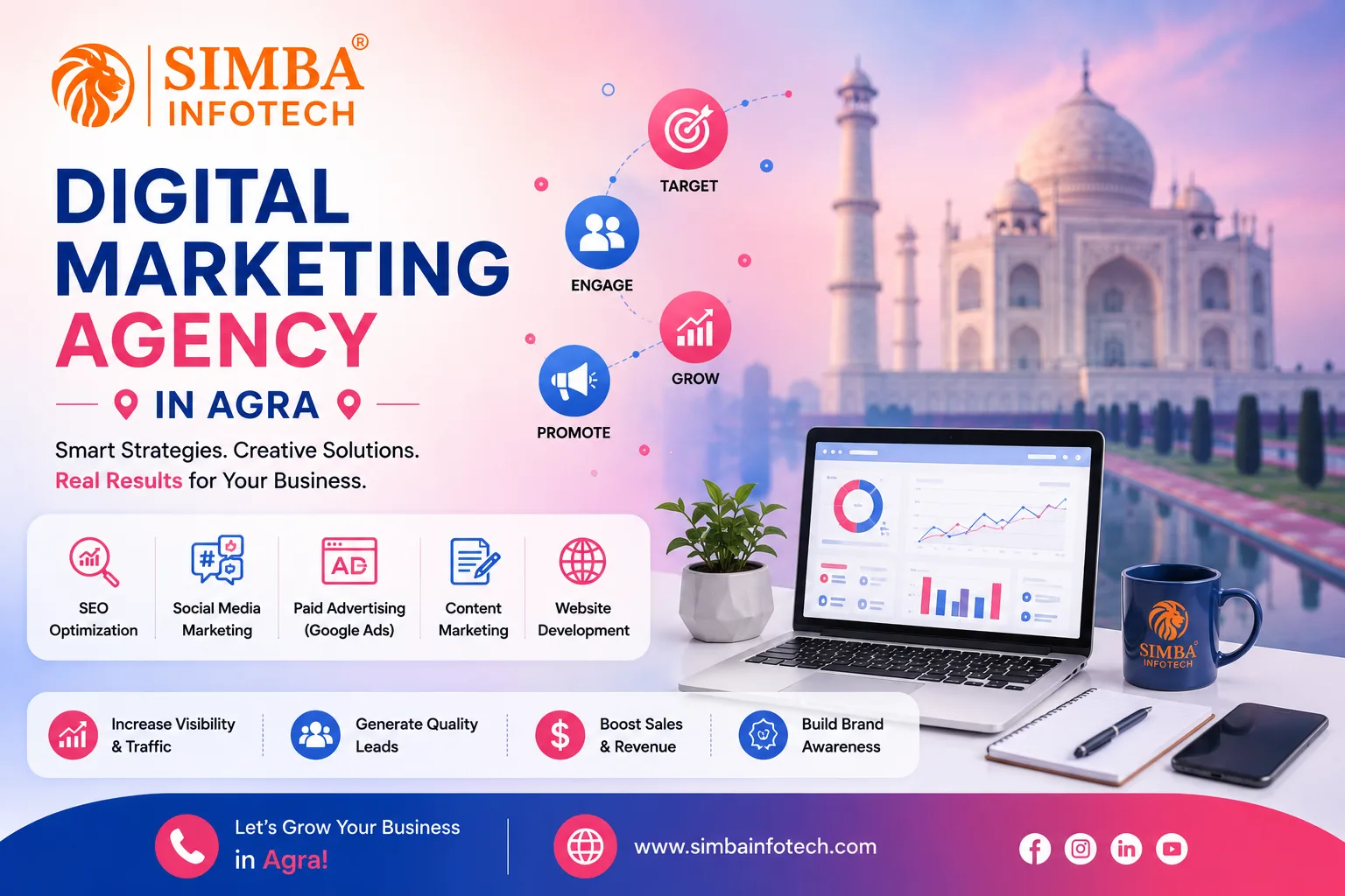 Best Digital Marketing Agency in Agra for SEO and Social Media Marketing