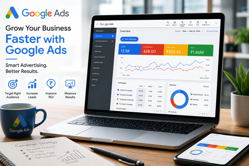 Google Ads campaign management for business growth