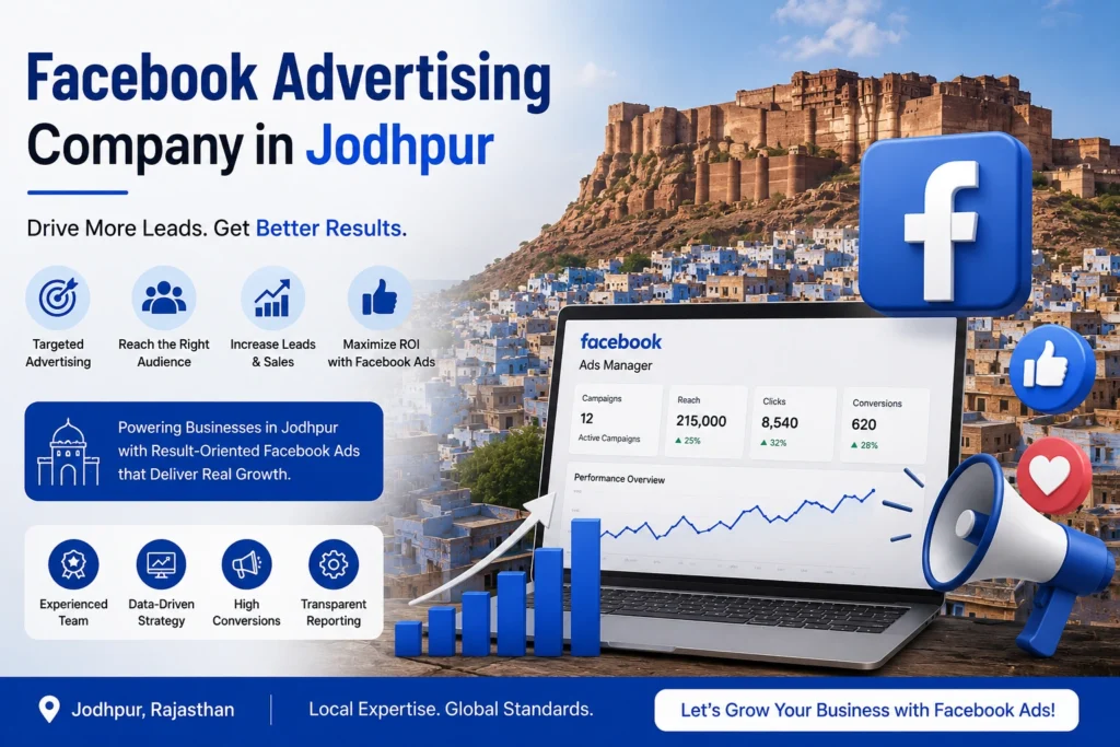 Facebook Advertising Company in Jodhpur helping local businesses grow with Meta Ads