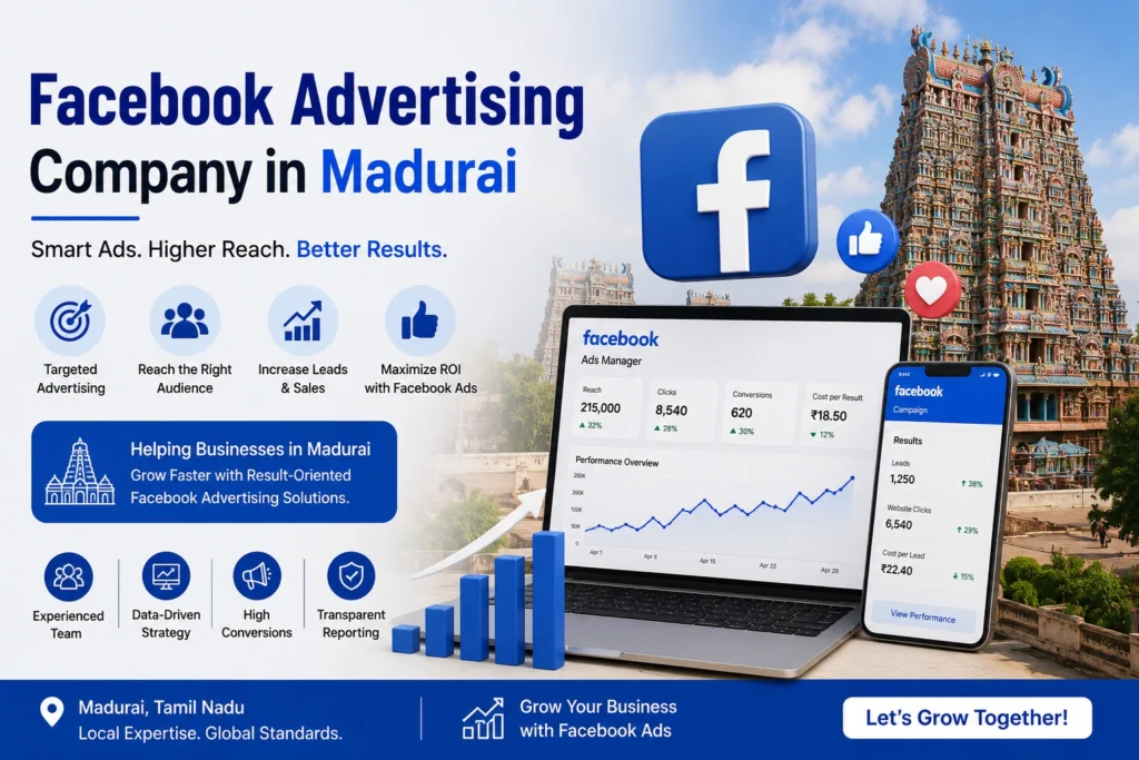 Facebook Advertising Company in Madurai managing Meta Ads campaign