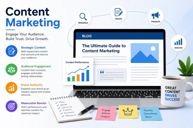 Content marketing services focused on creating valuable content to attract customers, improve engagement, and boost brand awareness.